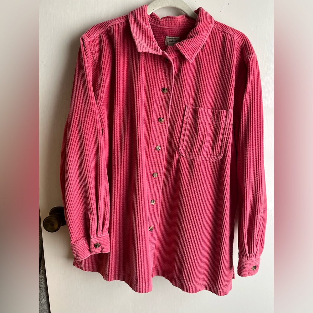 L.LBean Comfort Corduroy Relaxed Shirt Long Sleeve